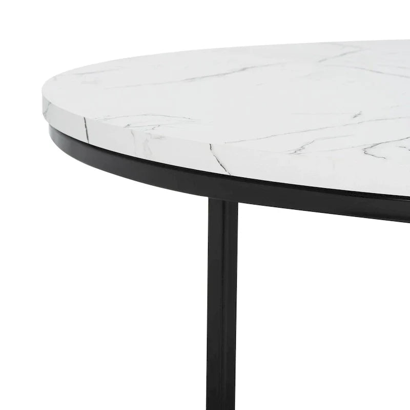 SAFAVIEH Alverda Marble Coffee Table - Dimensions: 35" W x 35" D x 19" H - image 7