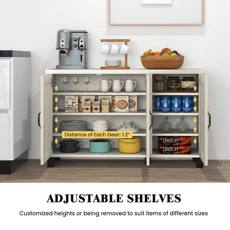 Costway 3-Door Storage Sideboard Buffet Cabinet Console - image 13
