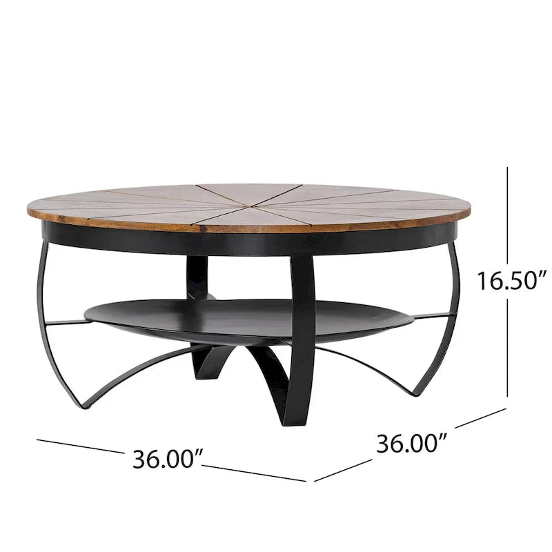 Christopher Knight Home Hadfield Boho Mango Wood Coffee Table - image 9