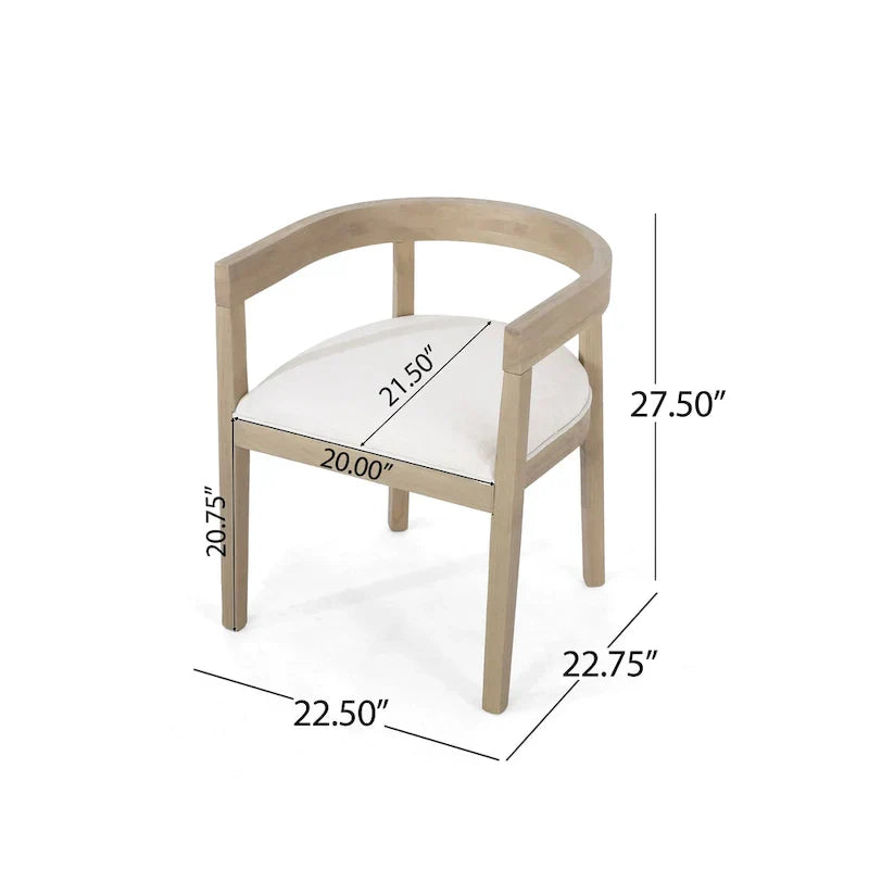 Christopher Knight Home 7-Piece Dining Set with Hudson Fabric and Wood - image 23