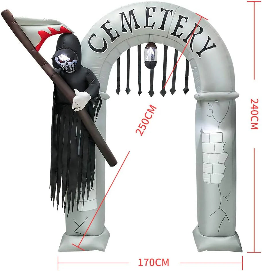 Halloween Inflatable Grim Reaper's Arch, 7.8 ft. - image 5