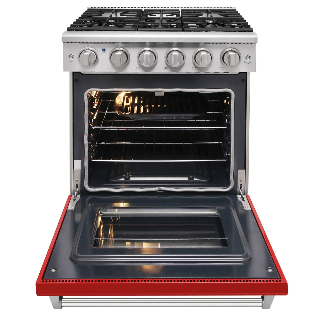 KOSTCH 30-in 5 burners 4.55-cu ft Convection Oven Freestanding Liquid Propane Gas Range ( Stainless steel ) - image 17