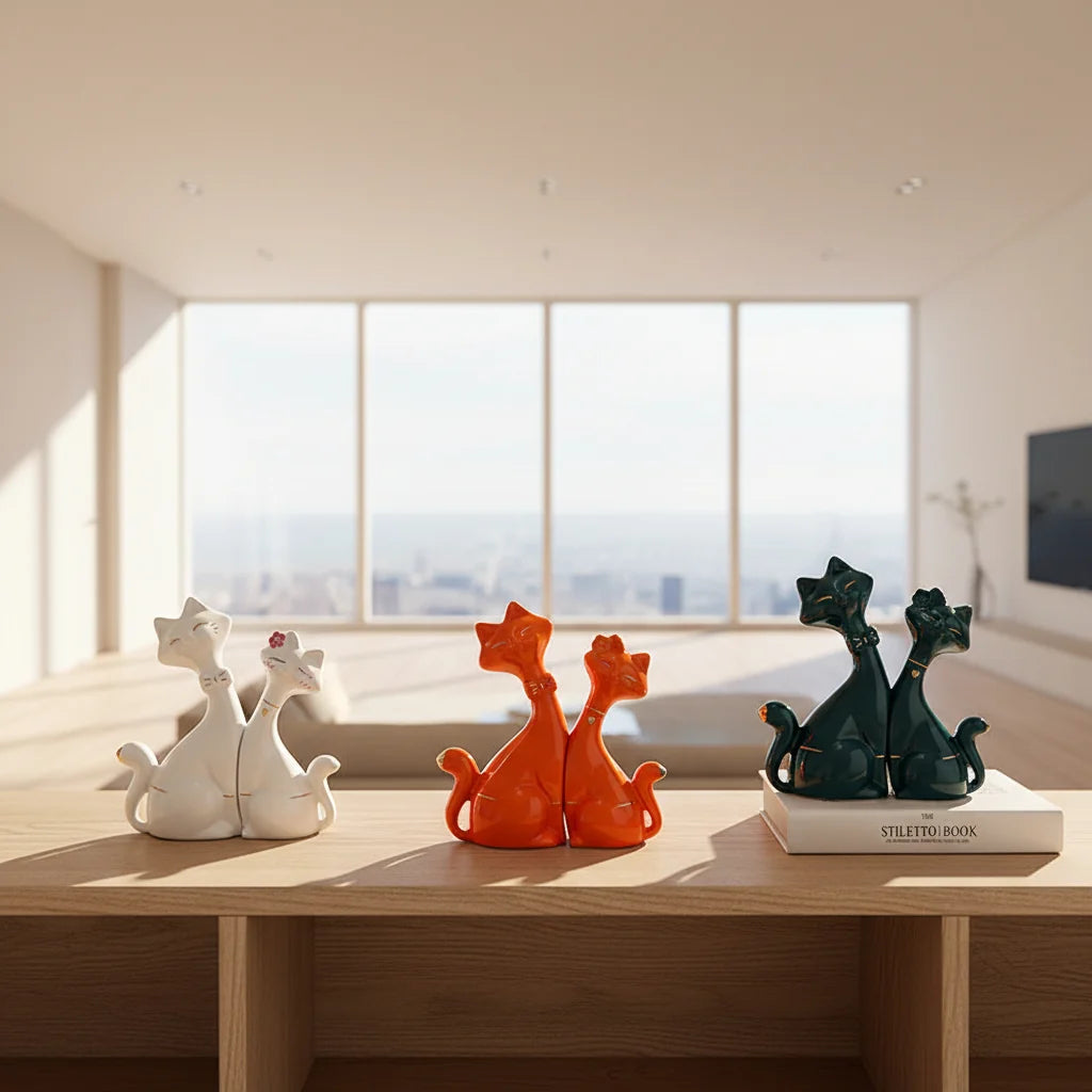 Dinevora Ceramic Cat Home Decor Figurine - image 3