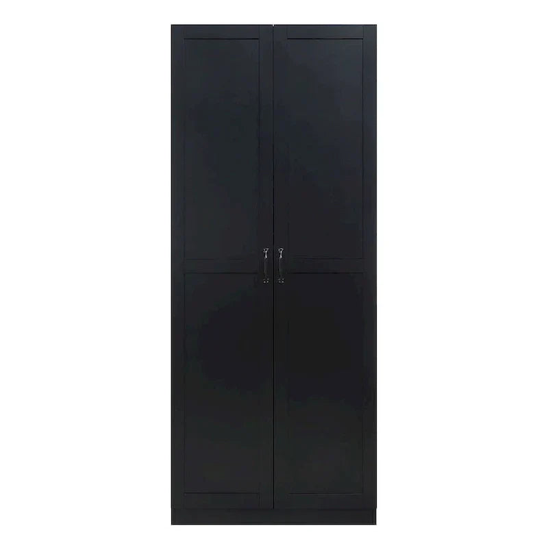 Modern Storage Wardrobe Cabinet with Doors and Multi Compartment Shelves - image 25