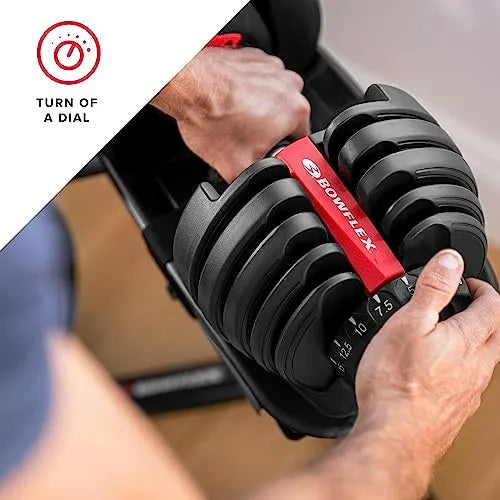 552 Adjustable Dumbbells Pair, 5-52.5 lbs, Space-Saving Home Gym Equipment - image 7