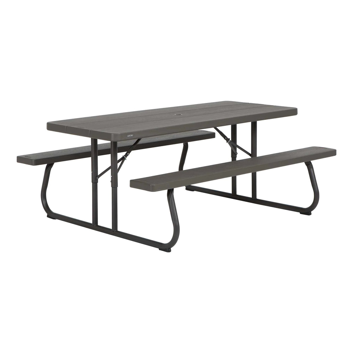 Lifetime 6 Foot Folding Picnic Table, Brown, 60105 - image 1