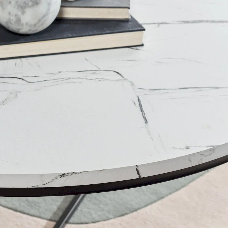 SAFAVIEH Alverda Marble Coffee Table - Dimensions: 35" W x 35" D x 19" H - image 8