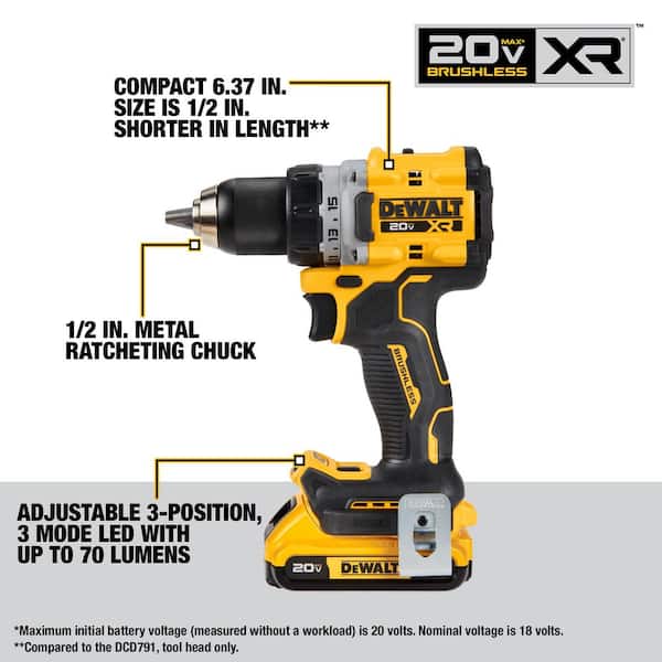 20V MAX Cordless 4 Tool Combo Kit with (2) 5.0Ah Batteries and Charger - image 3