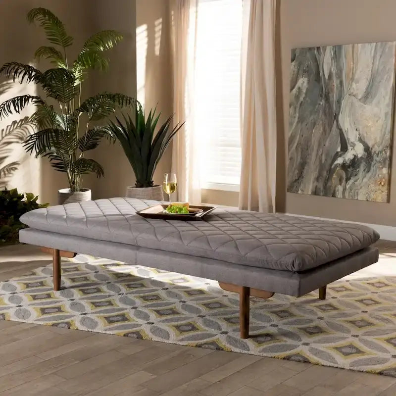 Marit Upholstered Wood Daybed in Mid-Century Modern Style - image 3