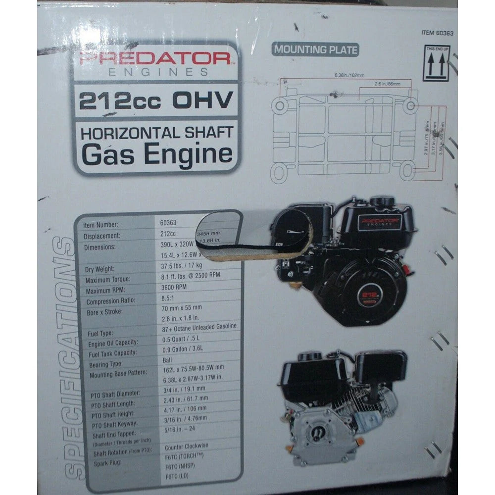 Predator Horizontal Shaft Engine – 6.5 HP, 212cc - image 2