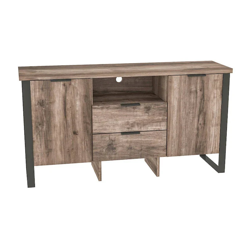 2-Door, 2-Drawer Storage Cabinet and TV Stand - image 3