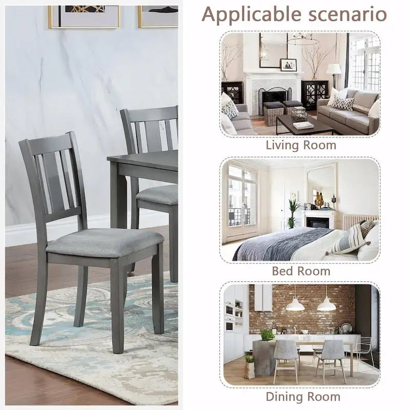 4-Piece Counter Height Dining Chair Set with Cushioned Seats - image 16