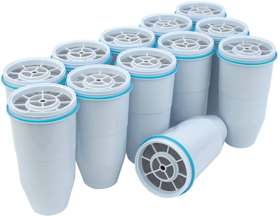 12-Pack BPA-Free Replacement Filters, NSF Certified, 5-Stage Ion Exchange, Removes Lead & Heavy Metals - image 1