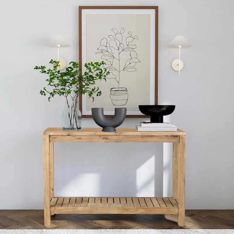 East at Main Petter Solid Wood Console Table with Shelf - image 4