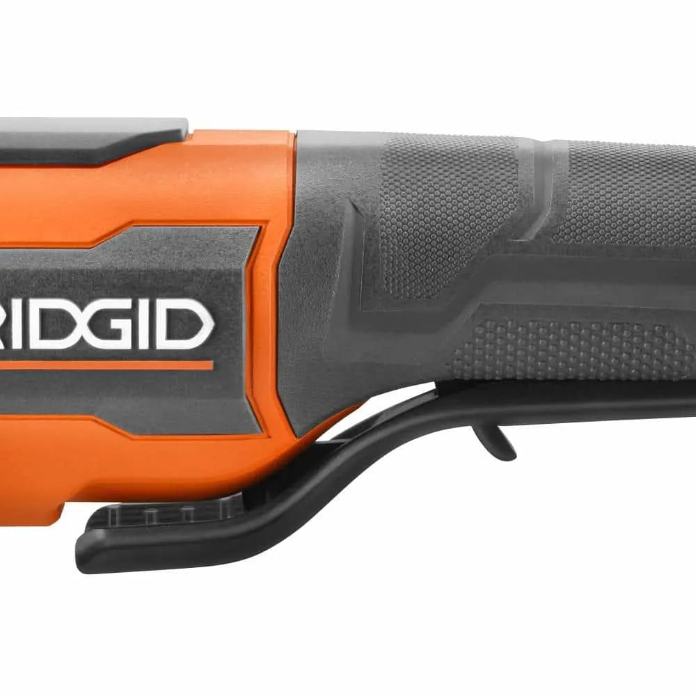 RIDGID 18V Brushless Cordless 4-1/2 in. Paddle Switch Angle Grinder with (2) 4.0 Ah Batteries, Charger, and Bag R86047B-AC93044SBN - image 10