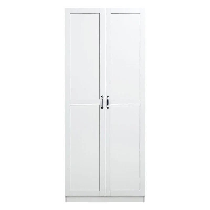 Modern Storage Wardrobe Cabinet with Doors and Multi Compartment Shelves - image 15