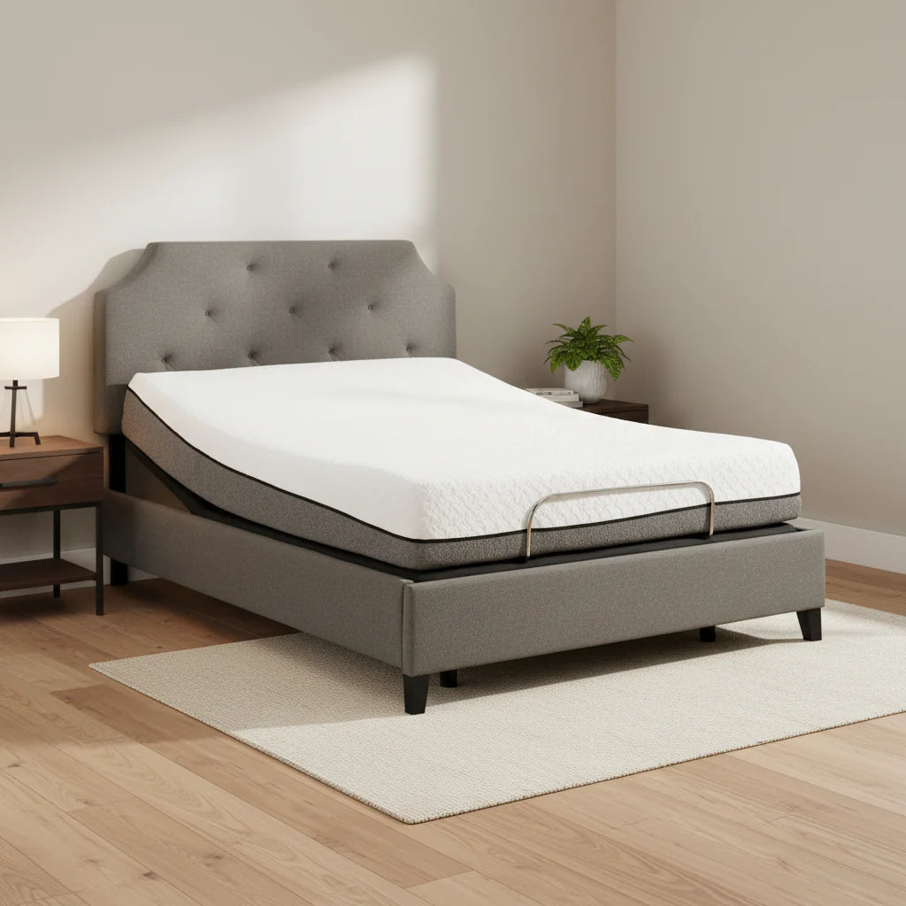 Sleep Zone Huntington 10-Inch Memory Foam Mattress with Z150 Adjustable Base Bundle - image 1