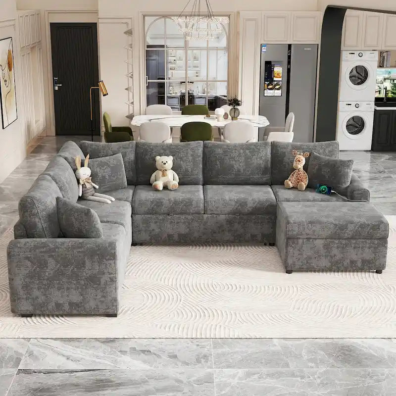 Sectional Sofa Pull-out Sofa Bed Sleeper - image 11