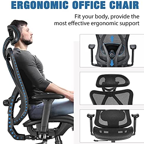 SUNNOW Ergonomic Office Chair, Mesh Computer Desk Chair , High Back Executive Task Chair - image 12