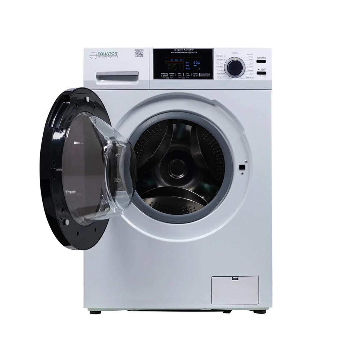 Equator Combination Washer Dryer Ventless/Vented Pet cycle 1.62cf/15lbs 110V with Adjustable legs - image 13