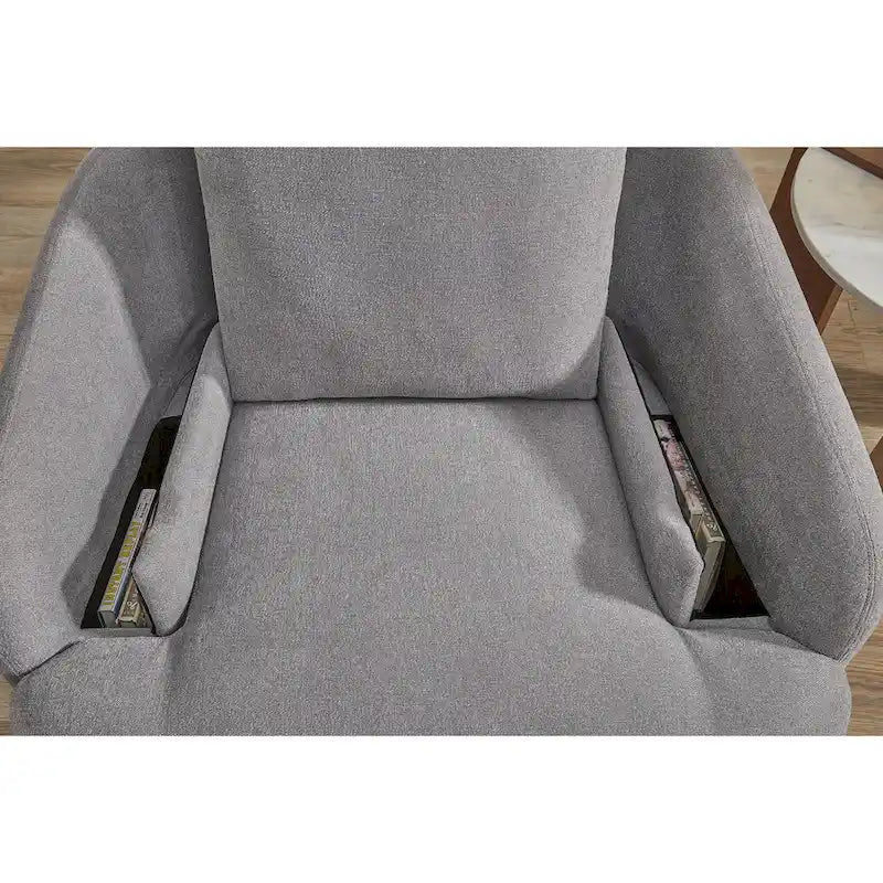 Signature Design by Ashley Modmax Dark Gray Reclining Swivel Glider Chair - image 10