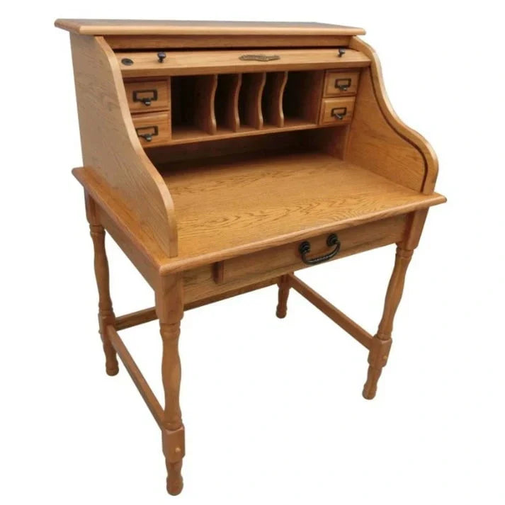 32 Mini Roll Top Desk w/ USB Power Outlet - N/A - image 3