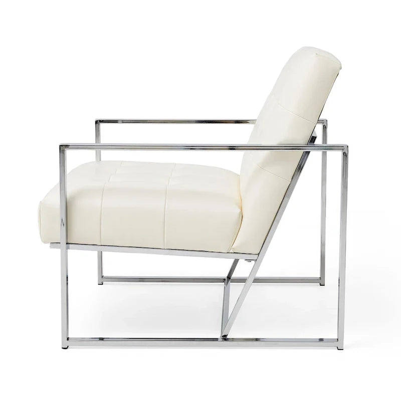 Glitzhome Set of 2 Mid-Century Tufted Accent Chairs in 29.25W PU Leather - image 43