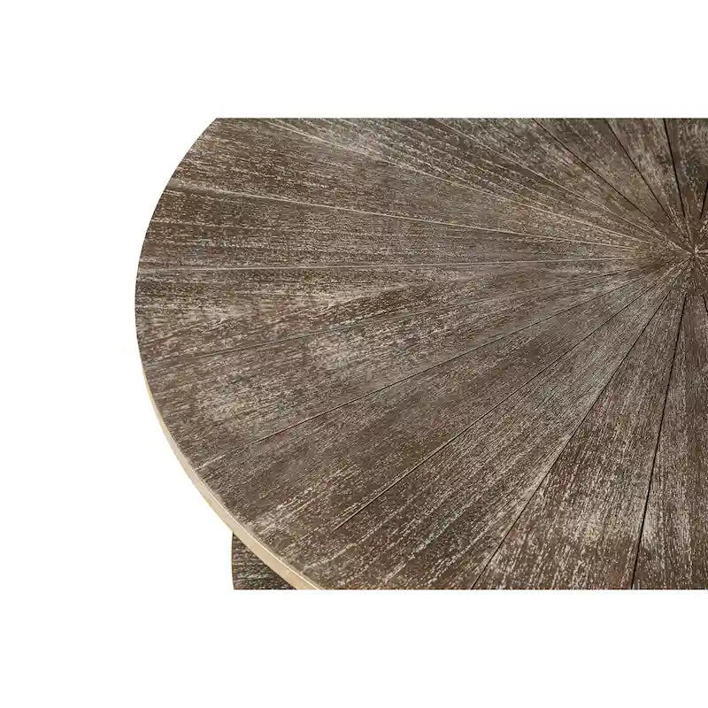 Two-Tier Round Coffee Table with Storage - image 21