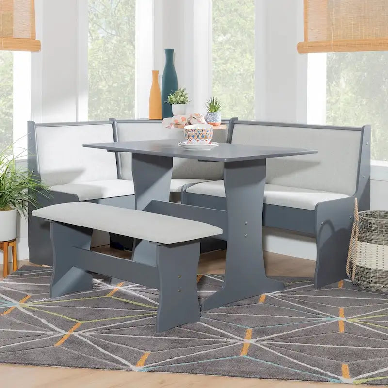Sedley Farmhouse Nook Dining Set with Storage - image 5