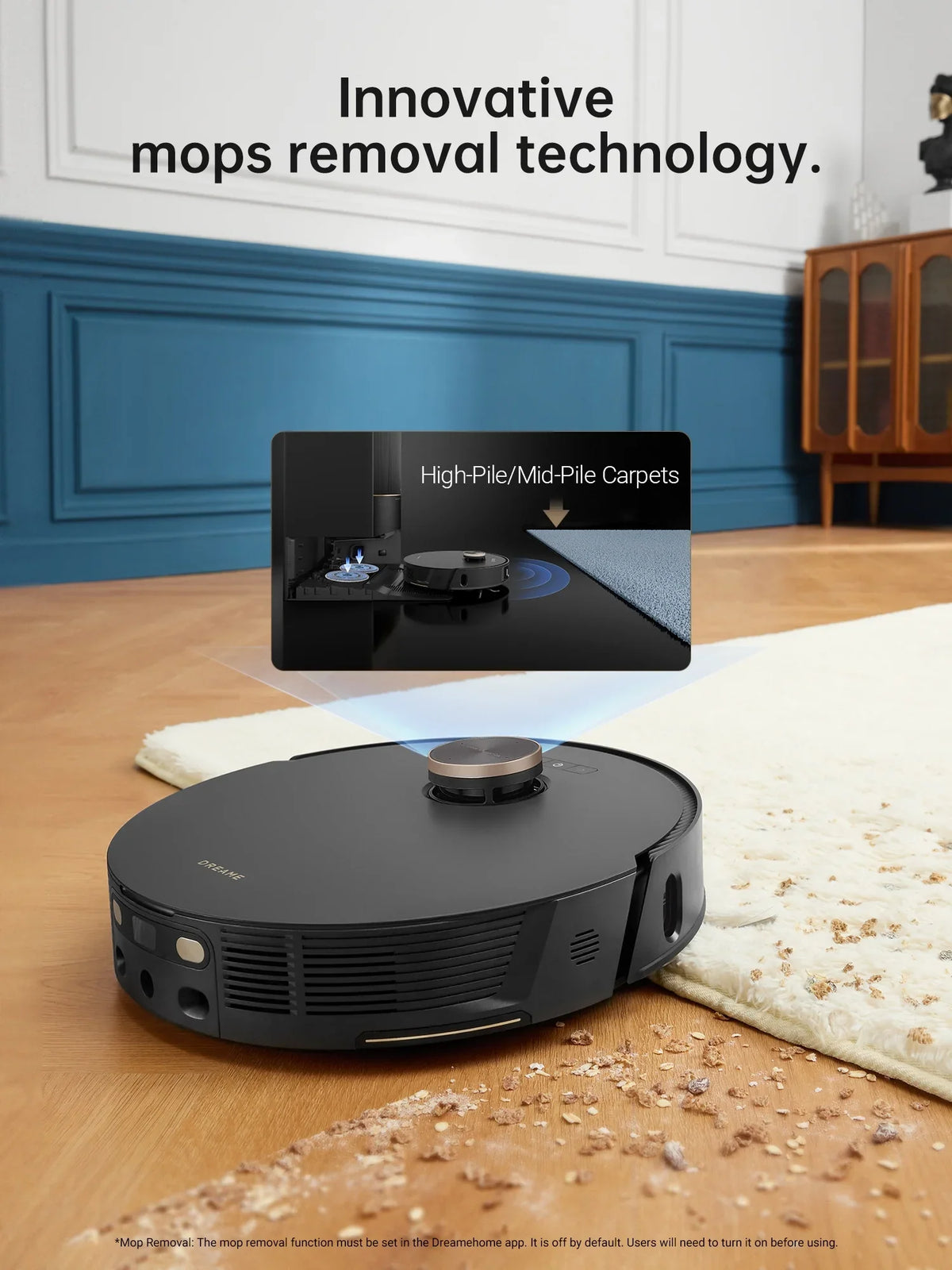 Dreame 2-in-1 Robot Vacuum and Mop, Auto Mop Raising, 7000Pa Suction, Self-Emptying Base, L20 Ultra - image 8