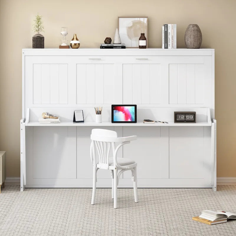 Murphy Wall Bed with Foldable Desk and Space Saving Design - image 2