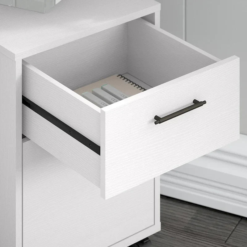 Bush Furniture Key West 60-Inch L-Shaped Desk with Rolling File Cabinet - image 28