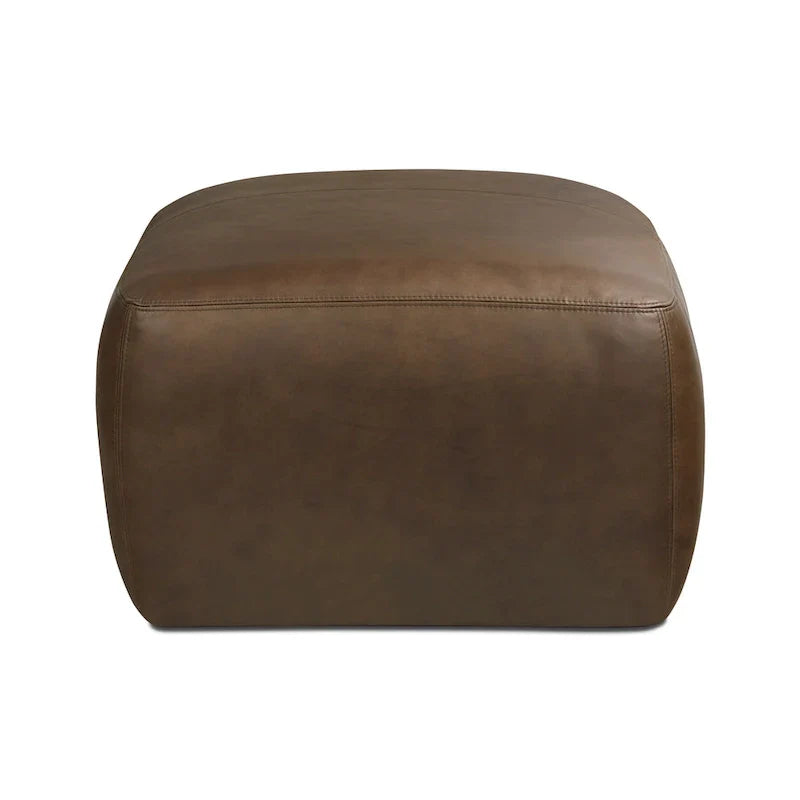 Poly & Bark Denver Leather Ottoman - Authentic Full Grain Italian Leather - image 22