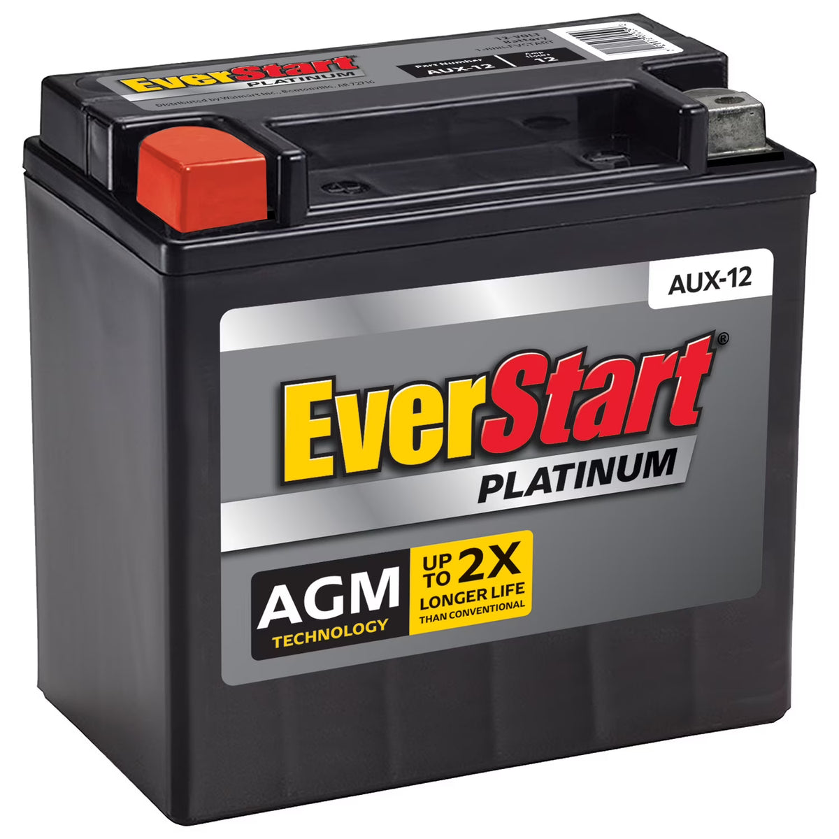 EverStart Platinum BOXED AGM Battery, Group Size AUX 12 Volt, 180 CCA - image 1
