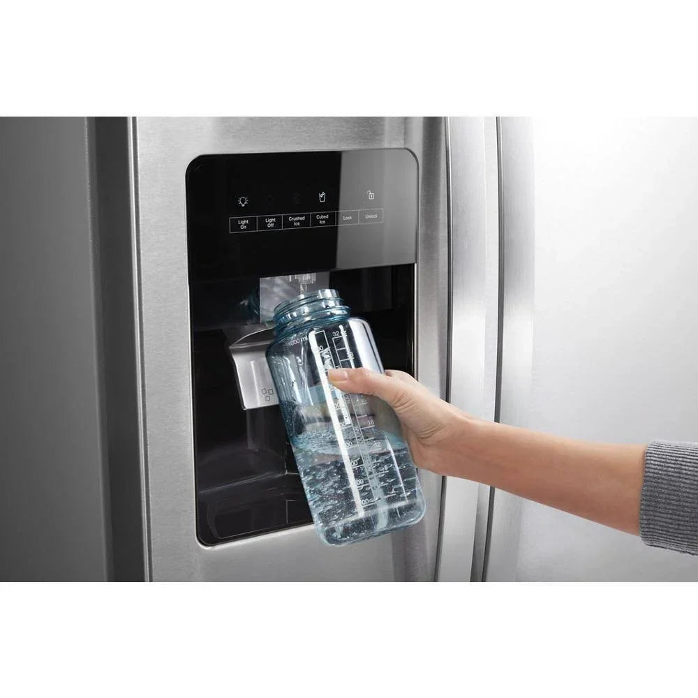 36-Inch Wide Side-By-Side Refrigerator - 24 Cu. ft. Stainless Steel - image 10