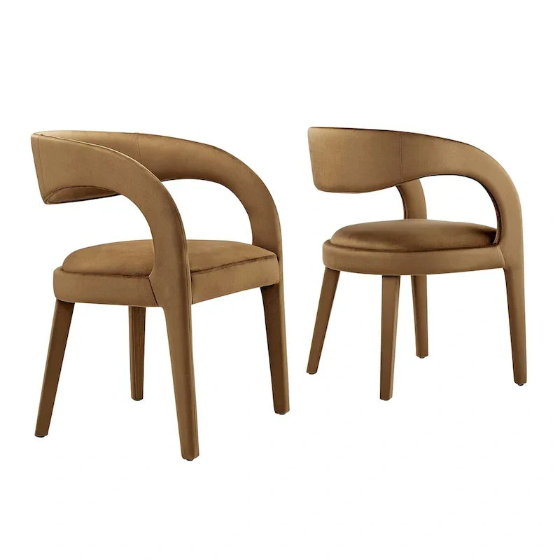 Set of Two Pinnacle Performance Velvet Dining Chairs - image 6