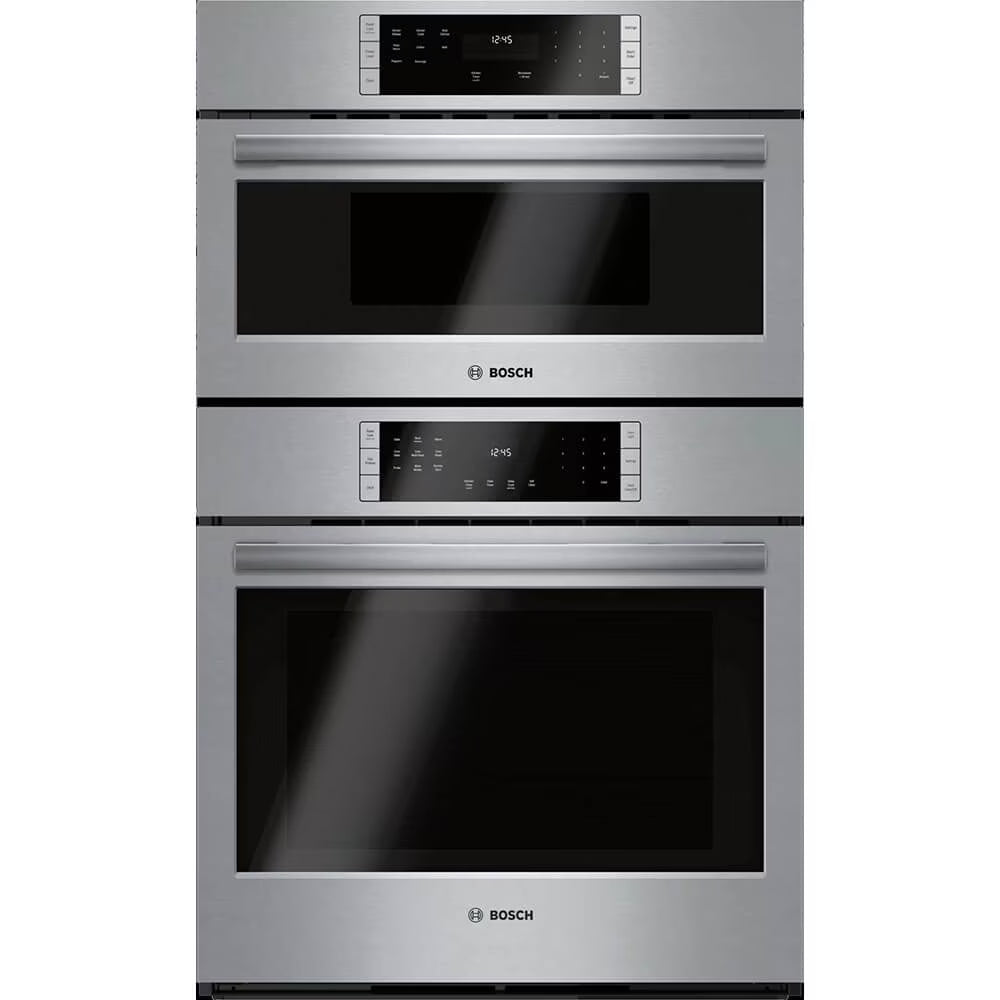 Bosch HBL87M53UC 30 inch 800 Series Stainless Single Electric Convection Wall Oven w/ Built-In Microwave - image 1