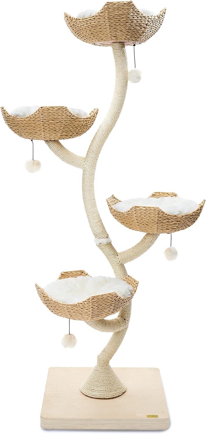 73" Tall Modern Cat Tree Scratching Tower for Large Cats, Scratching Post Condo, Cat Tower for Multiple Cats, Luxury Cat Gifts by Mau Lifestyle - image 1