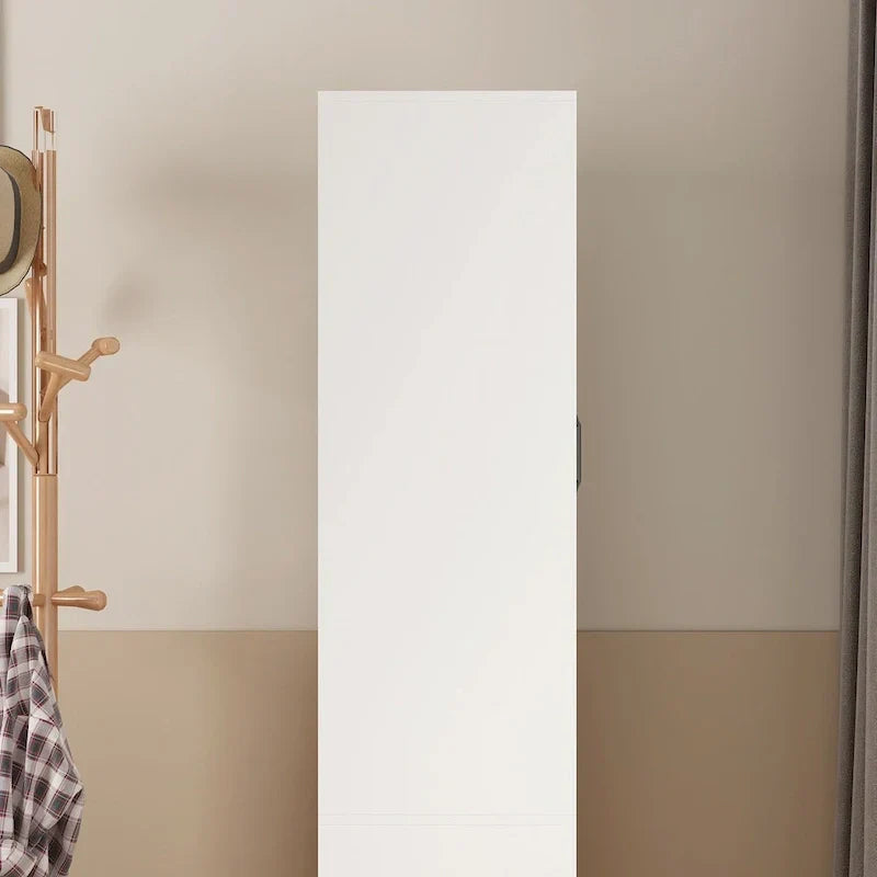 Modern Wardrobe Armoire with Mirror Door Drawers and Shelves - image 10