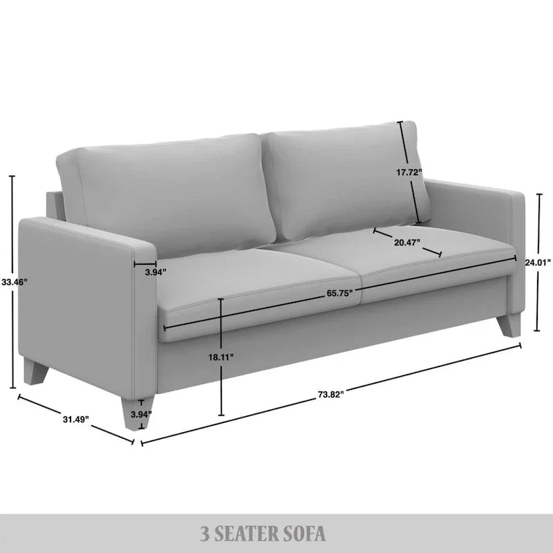 CraftPorch Velvet Upholstered Mid-Century Modern Corduroy 2-Piece Living Room Set - image 24