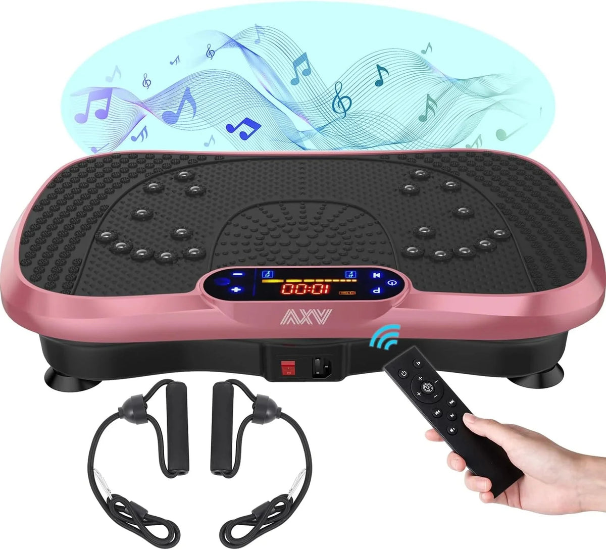 Vibration Plate Fitness Platform Exercise Machine Vibrating Lymphatic Drainage Shaking Full Body Shaker Workout Vibrate Stand Shake Board Sport Gym for Weight Loss Fat Burner for Women Men - image 5