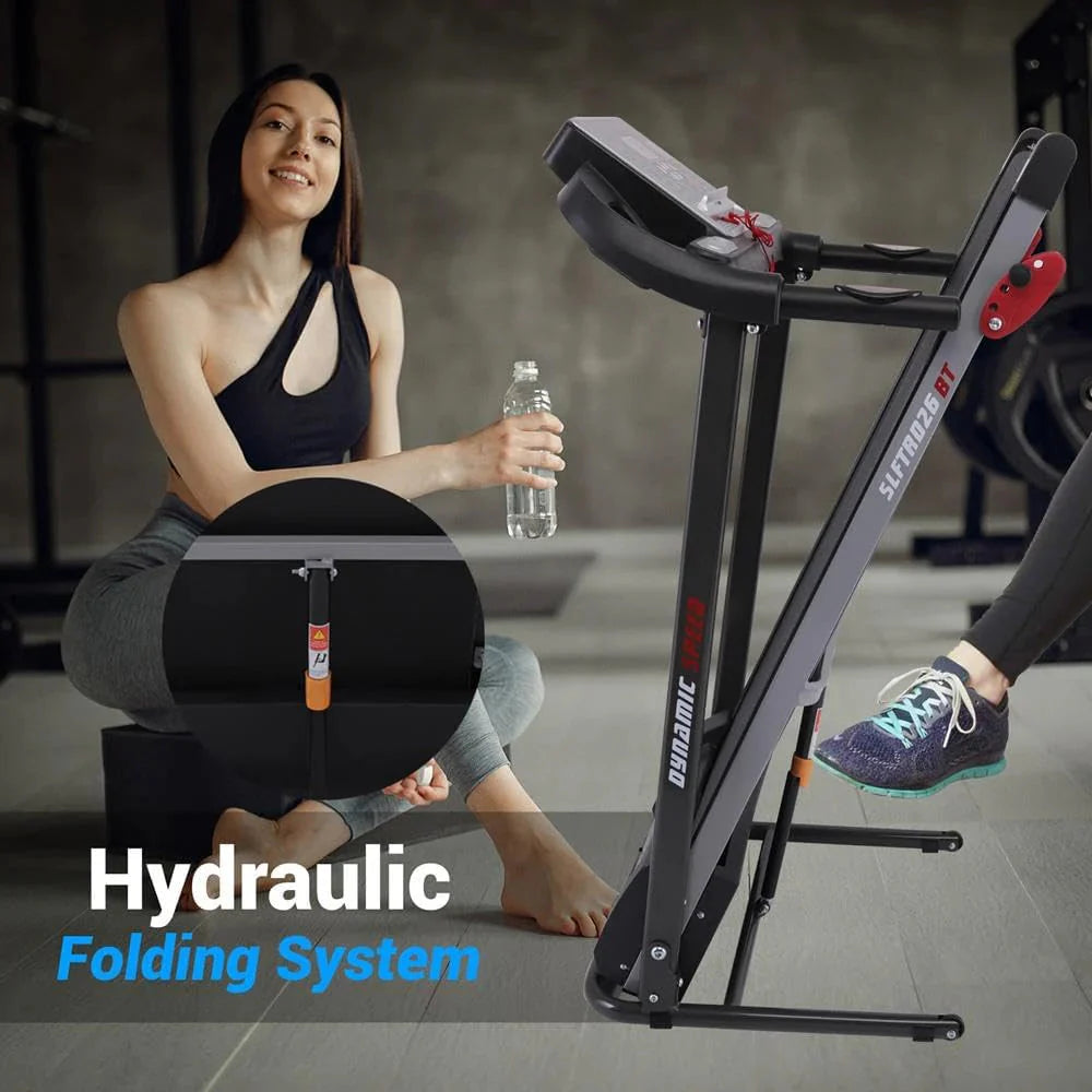 SereneLife Folding Treadmill - Foldable Home Fitness Equipment with LCD for Walking & Running - Cardio Exercise Machine - Preset and Adjustable Programs - Bluetooth Connectivity - image 30