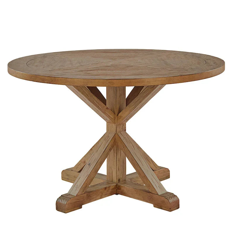 iNSPIRE Q Artisan Benchwright X-Base 48-Inch Round Dining Set - image 12
