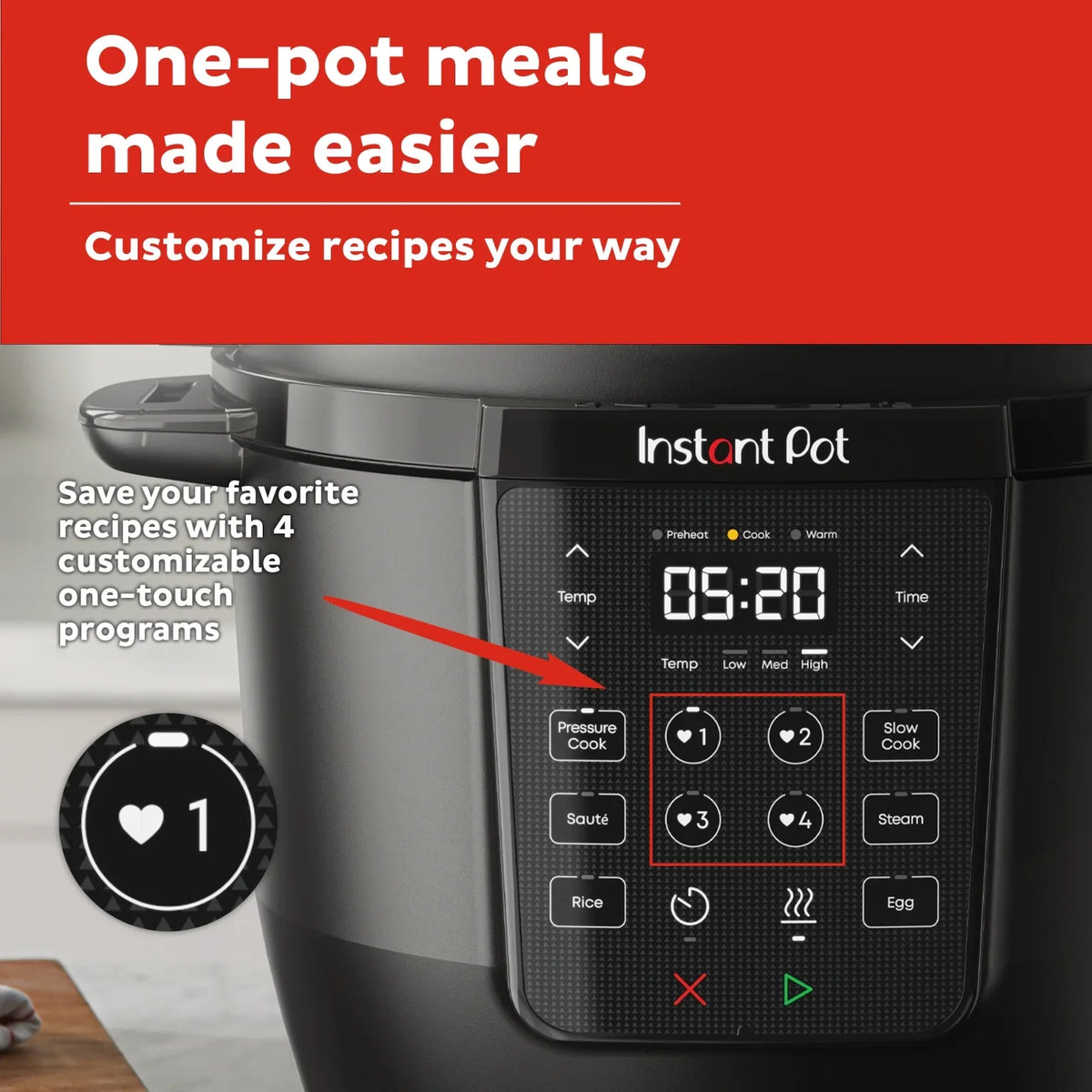 Instant Pot 6Qt RIO Chef Series 7-in-1 Multi-Cooker, Pressure Cooker, Slow Cook, & More, Black - image 4