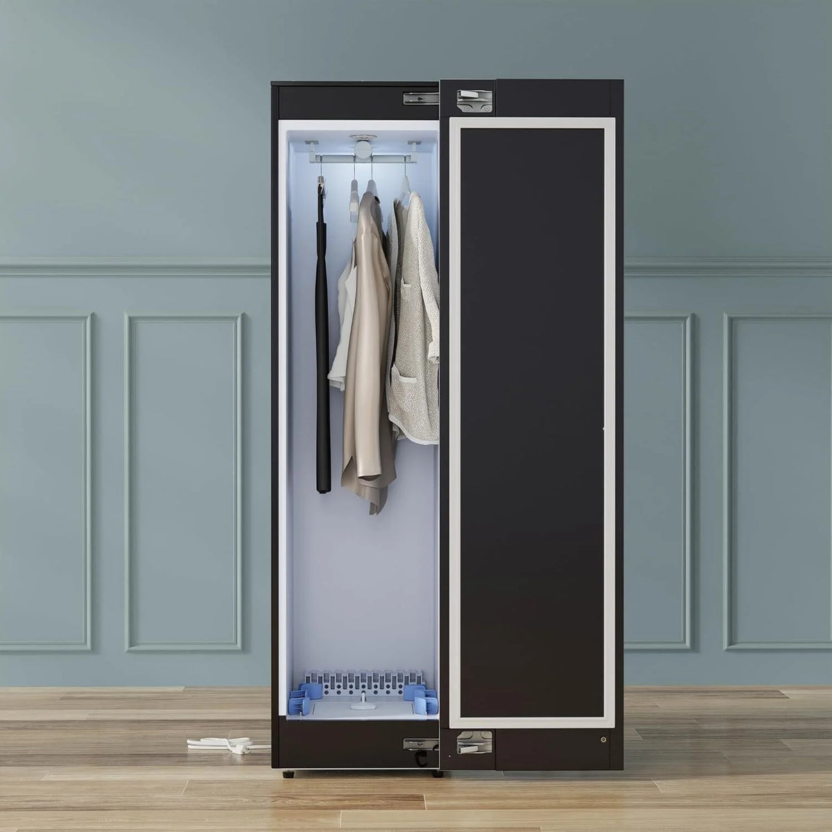 Equator Steam Dryer Closet REMOVE WRINKLES Sanitize Deodorize Refresh Slim110V - image 3