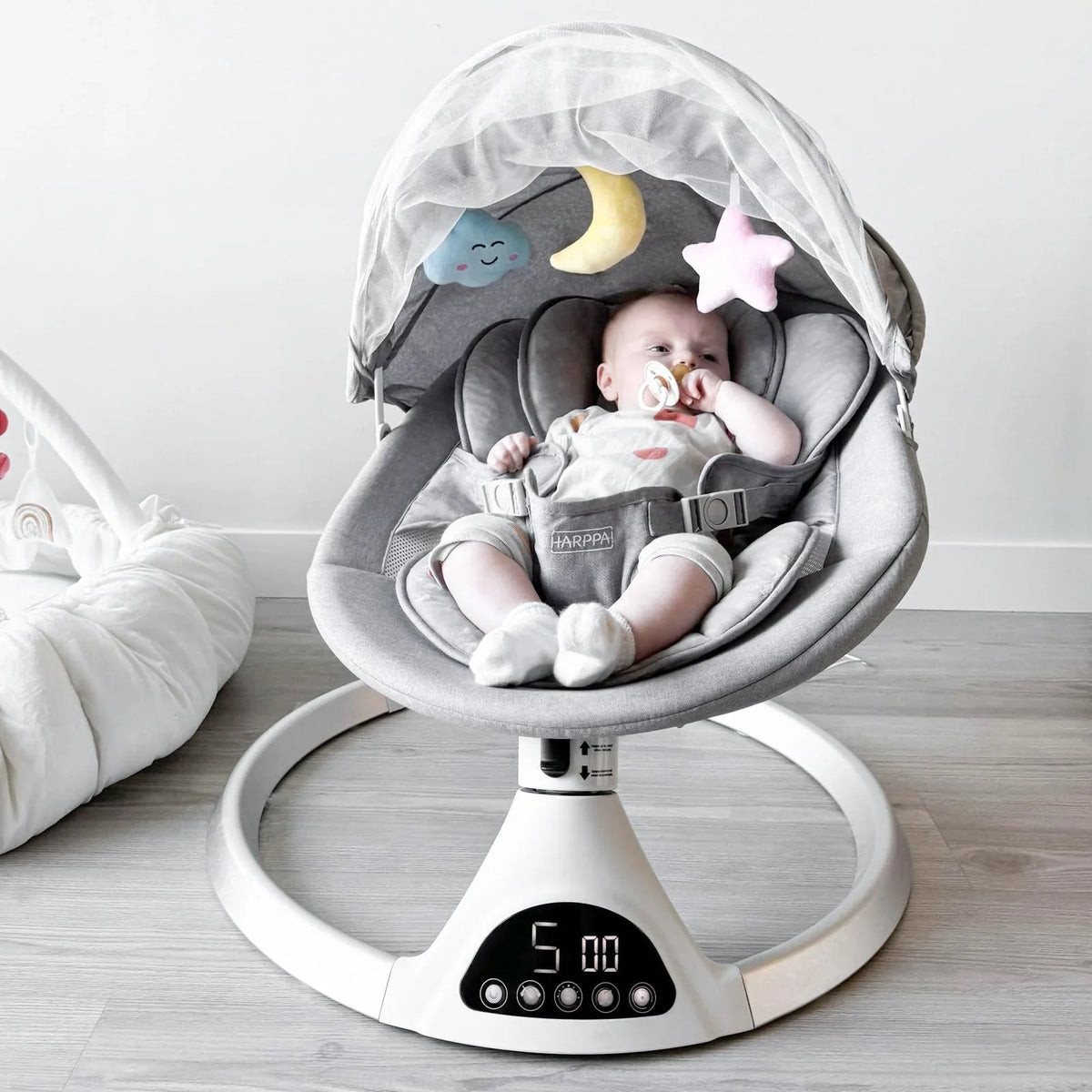 HARPPA Electric Baby Swing for Infants to Toddler with 5 Speed - image 5