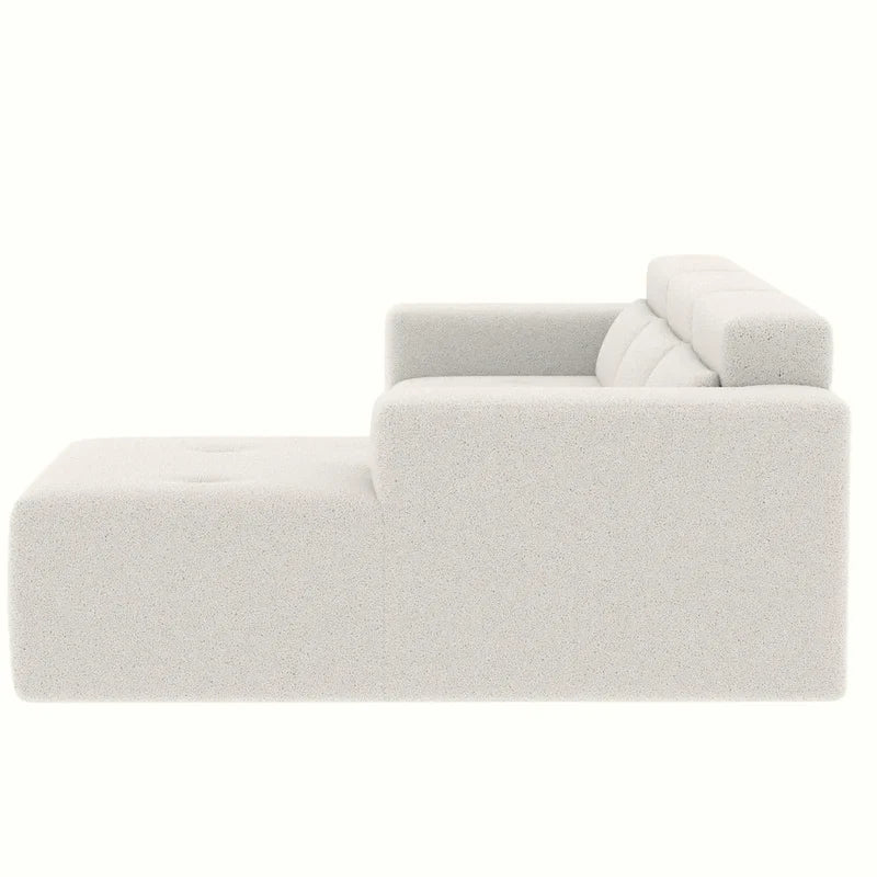 Christopher Knight Home - 109 Modern L-Shaped Modular Sectional Sofa in Teddy Fabric with Chaise and Pillows - image 10