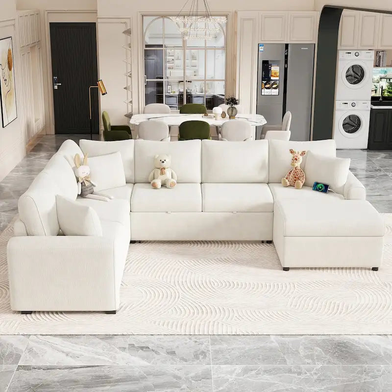 Sectional Sofa Pull-out Sofa Bed Sleeper - image 3