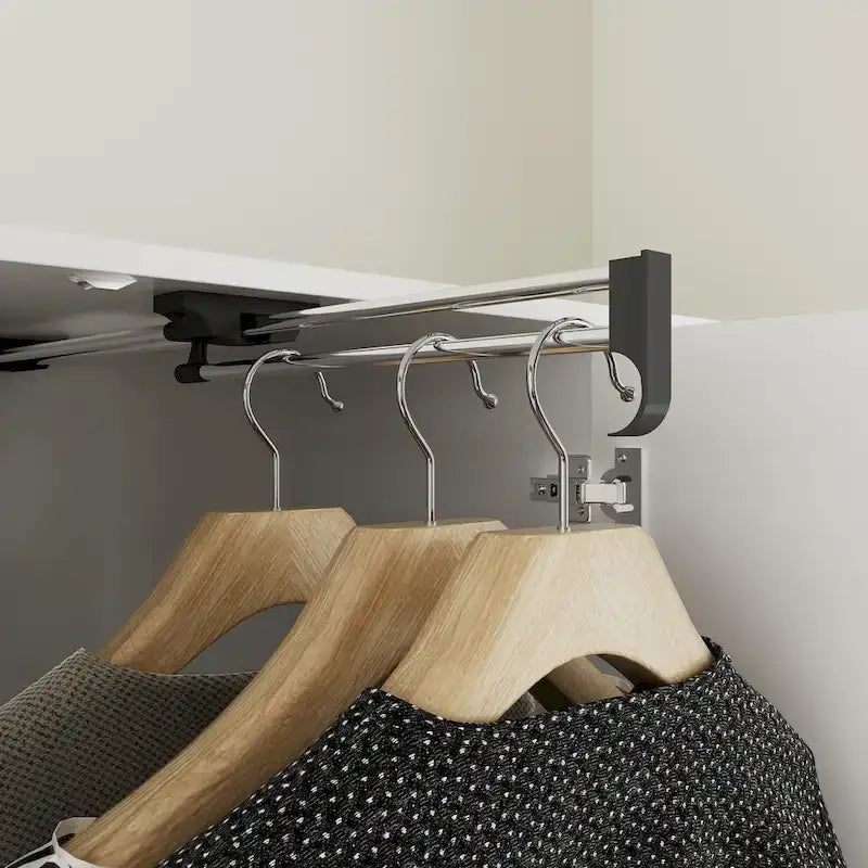 Modern Wardrobe Armoire with Mirror Door Drawers and Shelves - image 42
