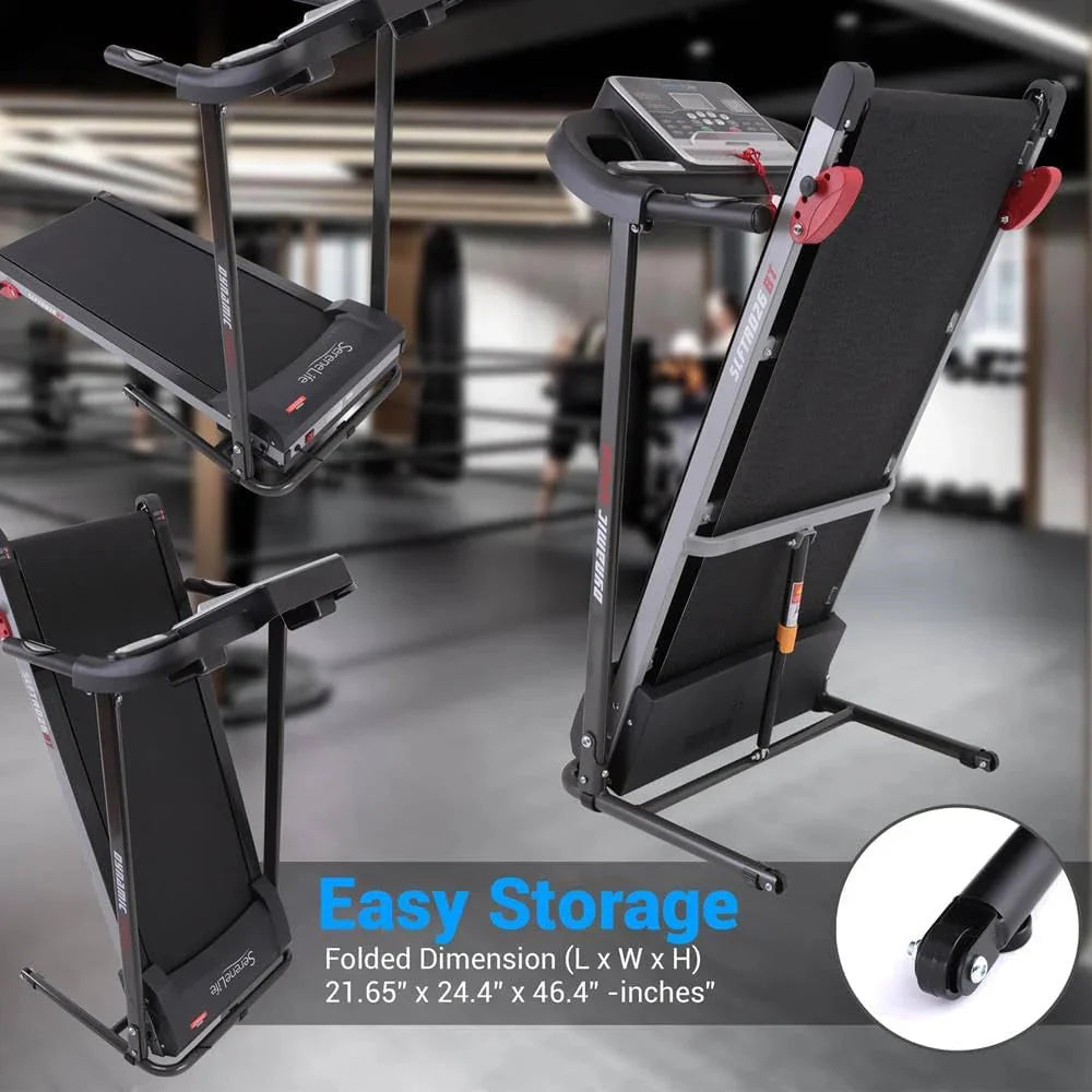SereneLife Folding Treadmill - Foldable Home Fitness Equipment with LCD for Walking & Running - Cardio Exercise Machine - Preset and Adjustable Programs - Bluetooth Connectivity - image 31